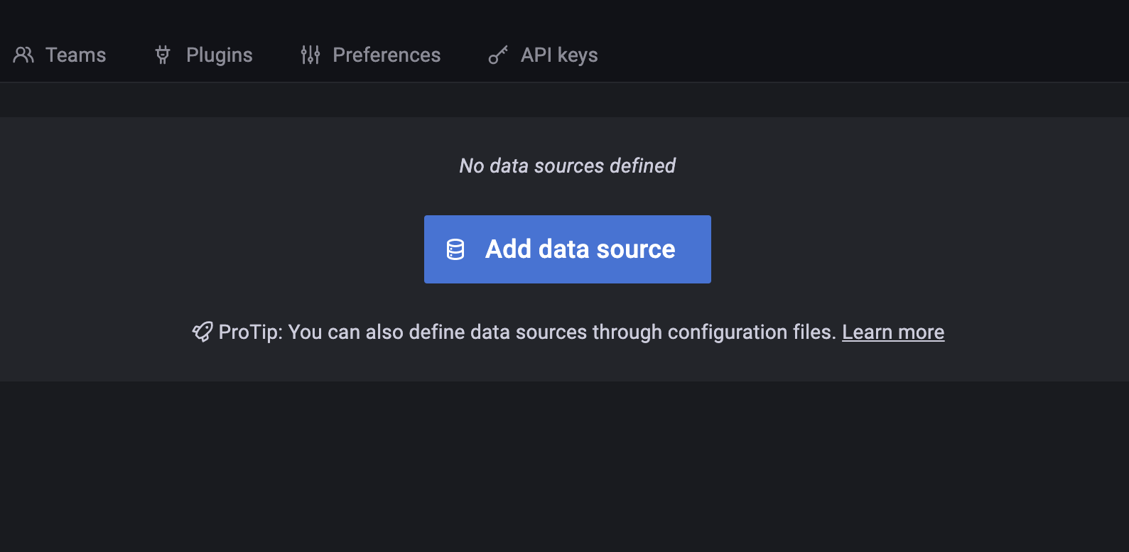 Grafana Create Data Source