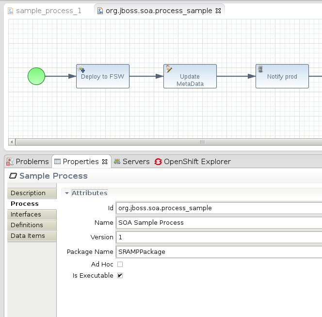 Show the Workflow properties.